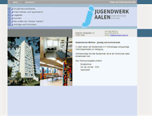 Tablet Screenshot of jugendwerk-aalen.de